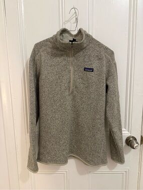 Patagonia Better Sweater 1/4 Zip Fleece Pullover Heather Grey | Women’s XL